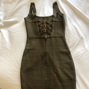Marciano Bandage Bodycon dress - olive green